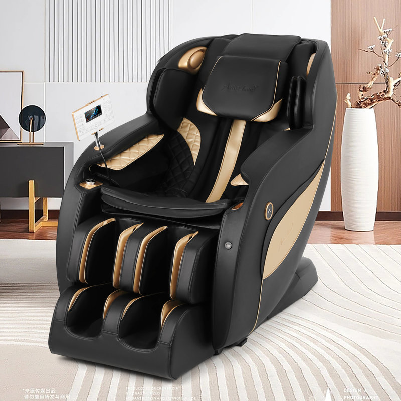3D SL Track Zero Gravity Leather Heated Massage Chair with Voice Control